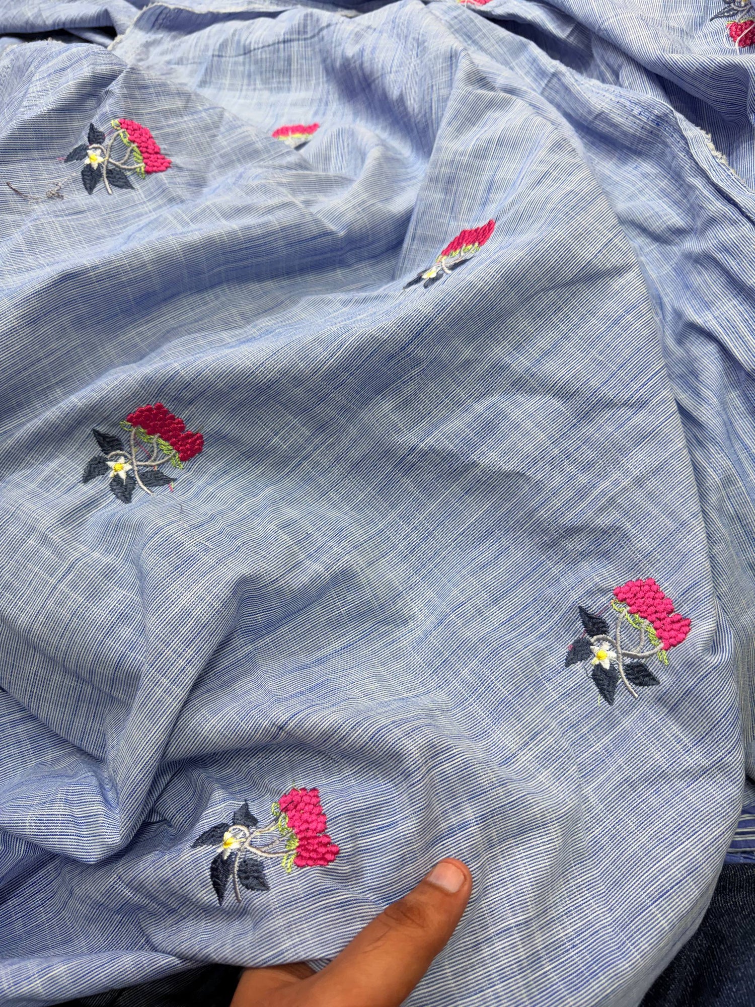 (SALE Prices) Pure Cotton Hakuba Chikankari  (Big WIDTH!!)