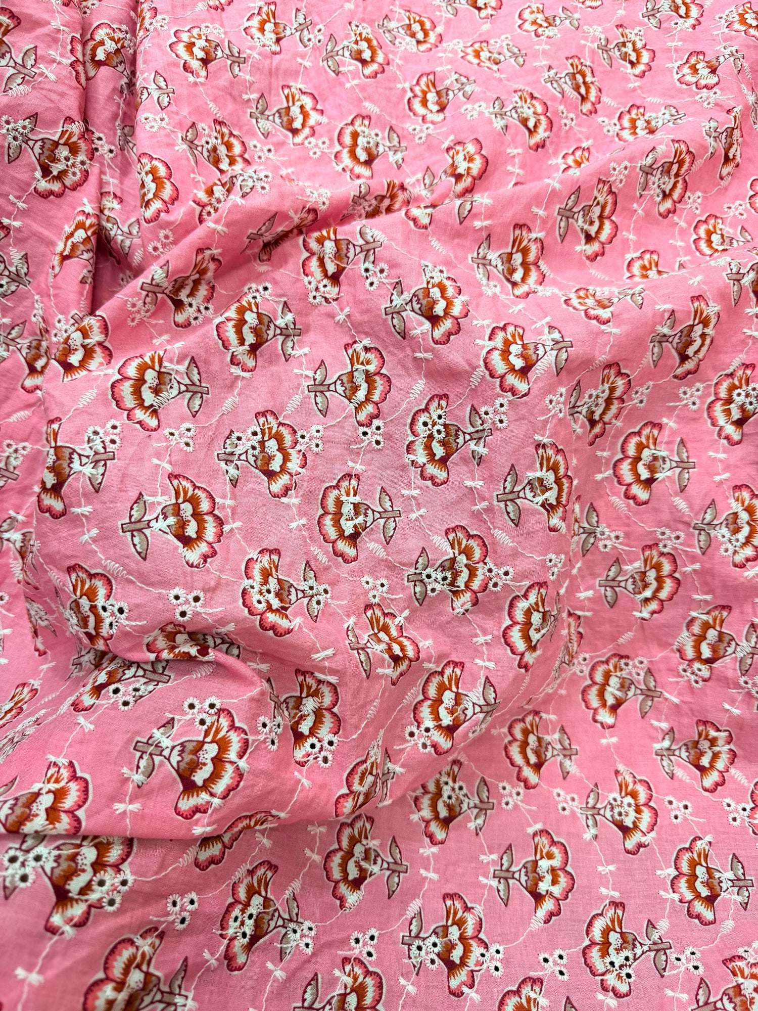 (SALE Prices) Pure Cotton Hakuba Chikankari  (Big WIDTH!!)