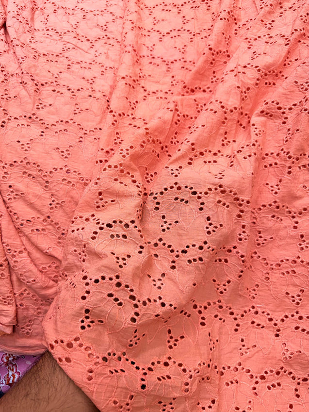 (SALE Prices) Pure Cotton Hakuba Chikankari  (Big WIDTH!!)