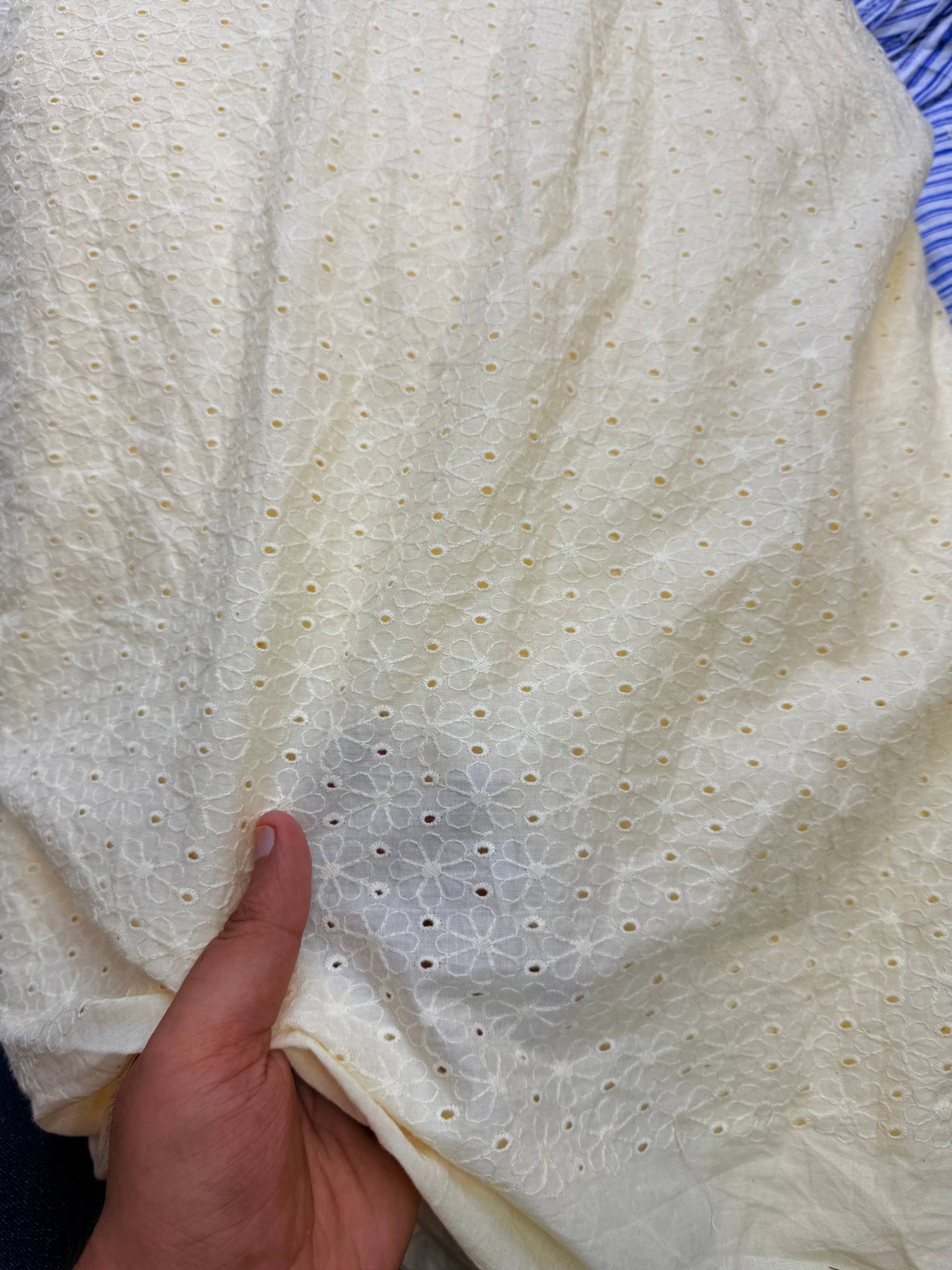 (SALE Prices) Pure Cotton Hakuba Chikankari  (Big WIDTH!!)