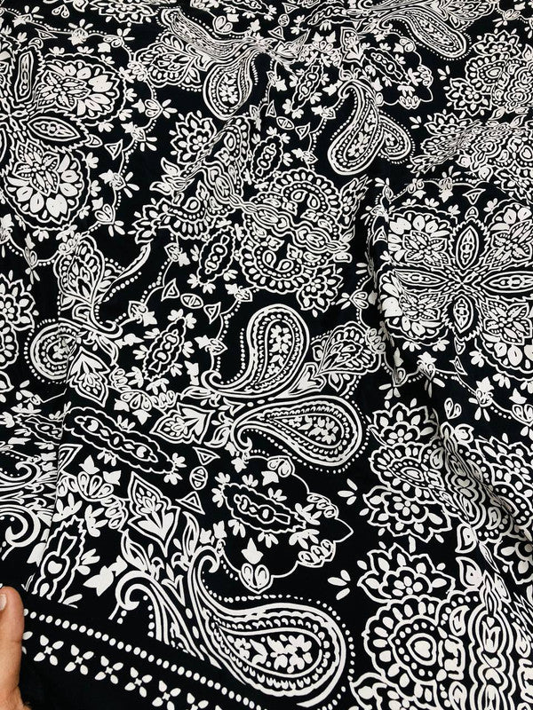 Most Premium BRANDED Pure Natural CREPE PRINTED FABRIC (Big WIDTH!!)
