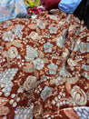 Most Premium Celebrity Designer Position Print Natural Pure CREPE FABRIC