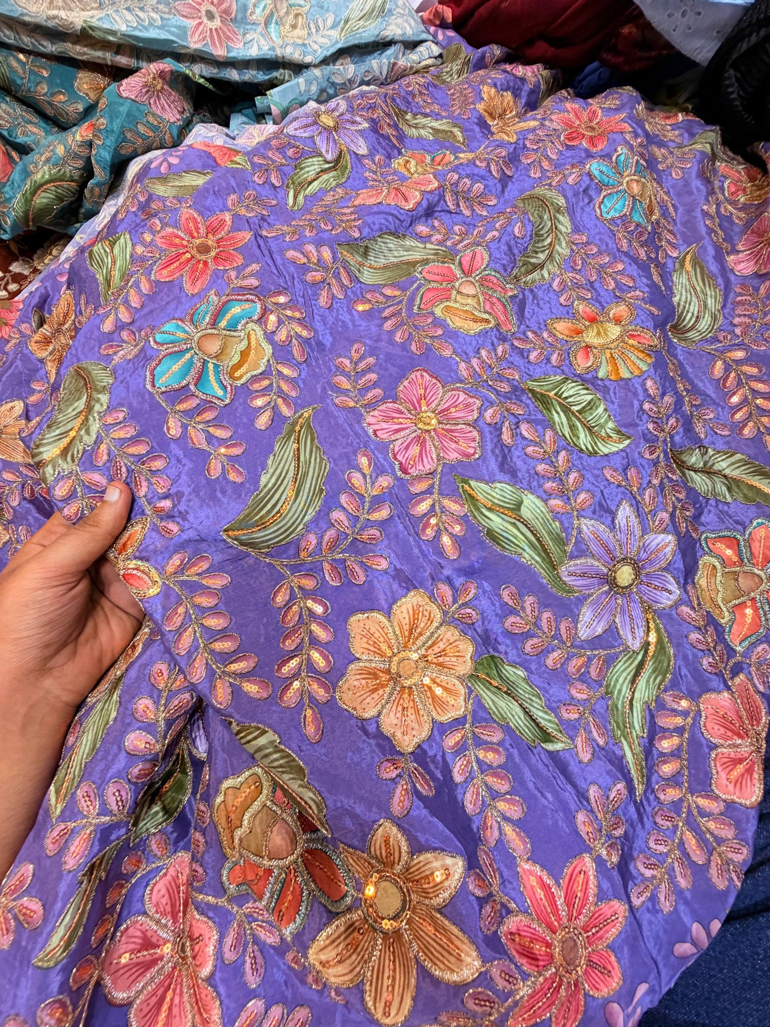 Most Premium Celebrity Designer Position Print Natural Pure CREPE FABRIC