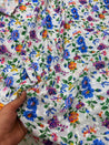 Most Premium Pure Cotton Chikankari Printed & Sequin Fabric (Big WIDTH!!)