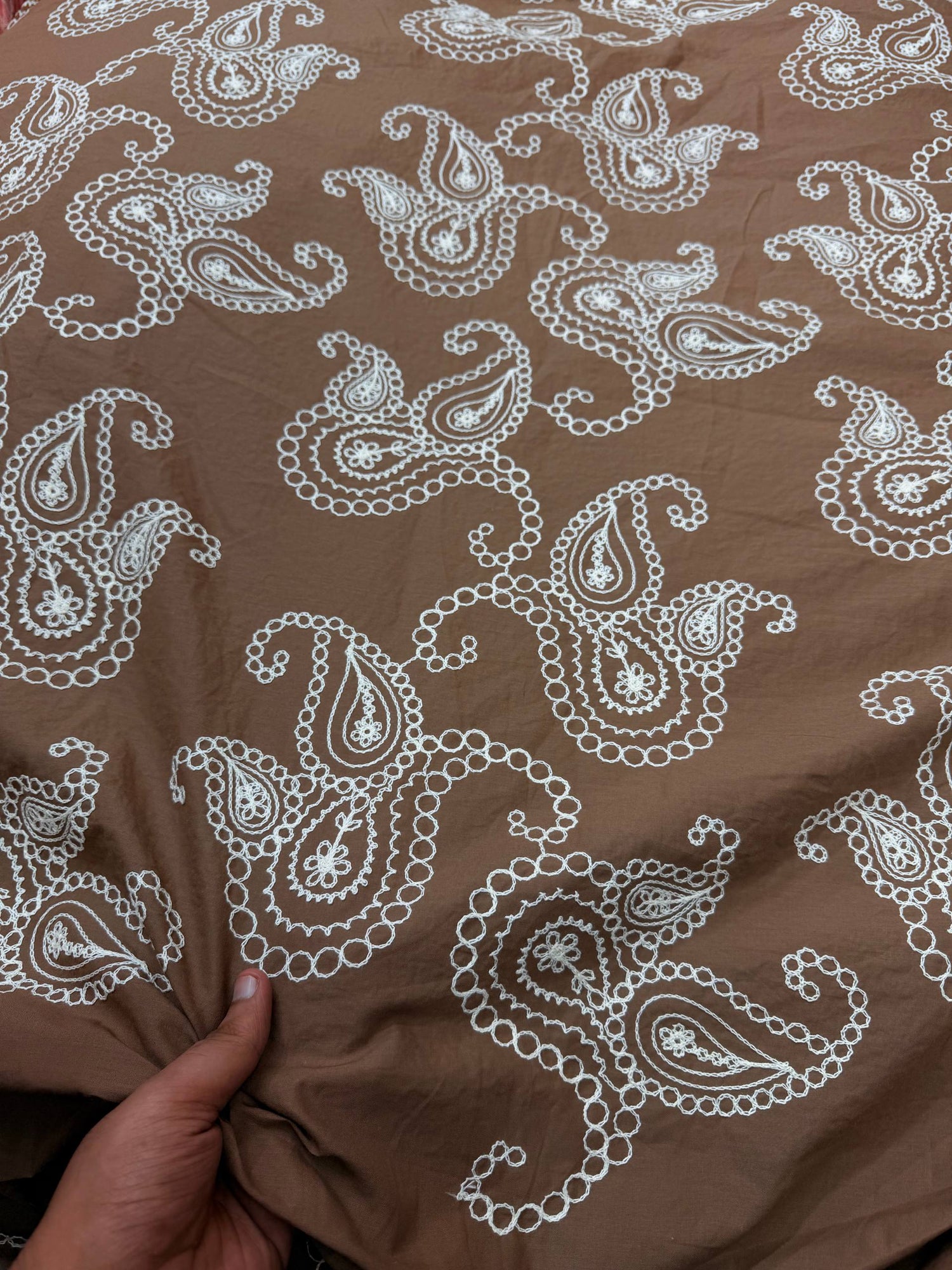 Most Premium Pure Cotton FABRIC With Kashmiri Embroidery (Big WIDTH!!)