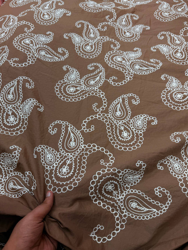 Most Premium Pure Cotton FABRIC With Kashmiri Embroidery (Big WIDTH!!)