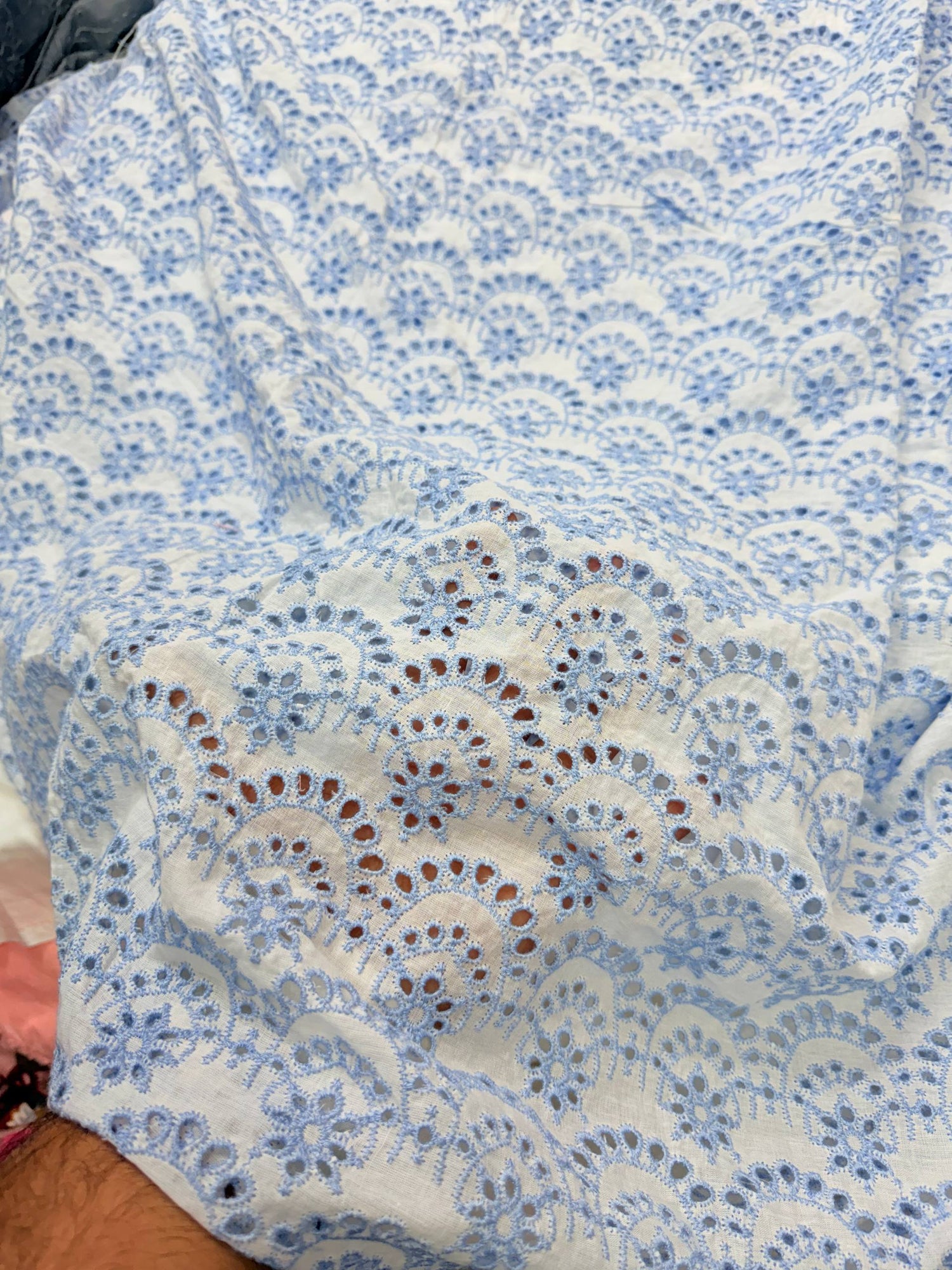 Most Premium Pure Mul Cotton Hakuba Chikankari Fabric