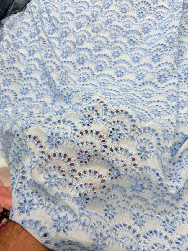 Most Premium Pure Mul Cotton Hakuba Chikankari Fabric