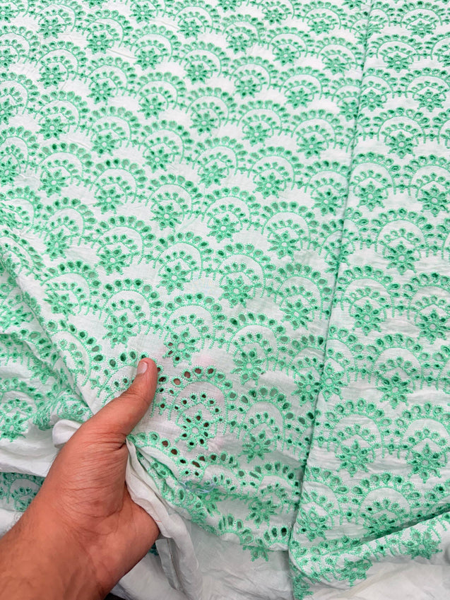Most Premium Pure Mul Cotton Hakuba Chikankari Fabric