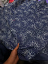 Premium Fine 3D Dori Imported Work On Pure Cotton Denim FABRIC (Big WIDTH!!)