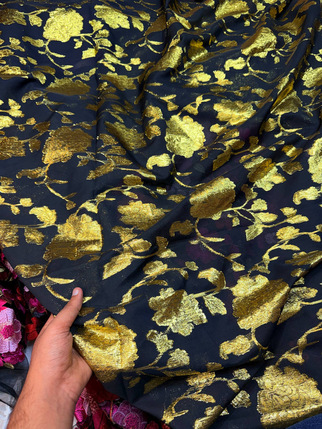 Most Premium Pure Modal Banarasi Zari FABRIC (Big WIDTH!!)
