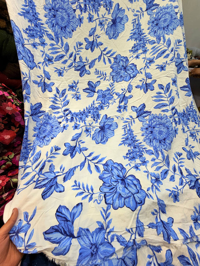 Most Premium BRANDED Pure Muslin Cotton PRINTED FABRIC (Big WIDTH!!)