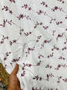 Cut Piece SALE- Premium Designer HAKUBA CHIKANKARI FABRICS IN SALE - Cut SIZE (1.80) METER