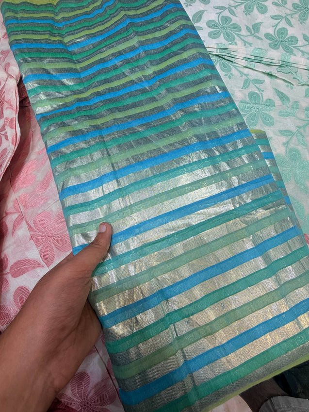 Most Premium Trendy Banarasi Stripes FABRIC