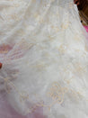 Most Premium Pure Fine Aari Embroidery On Mul Chanderi Cotton FABRIC (Dyeable Also)