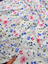 Most Premium Pure Mul Cotton Hakuba Chikankari Printed Fabric (Big WIDTH!!)