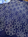 Most Premium Pure Fine Thread Embroidery On Cotton FABRIC (Big WIDTH!!)