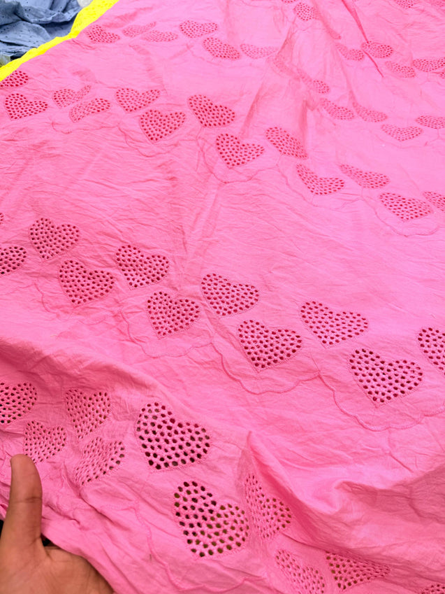 Most Premium Pure Cotton Hakuba Chikankari Fabric (Big WIDTH!!)