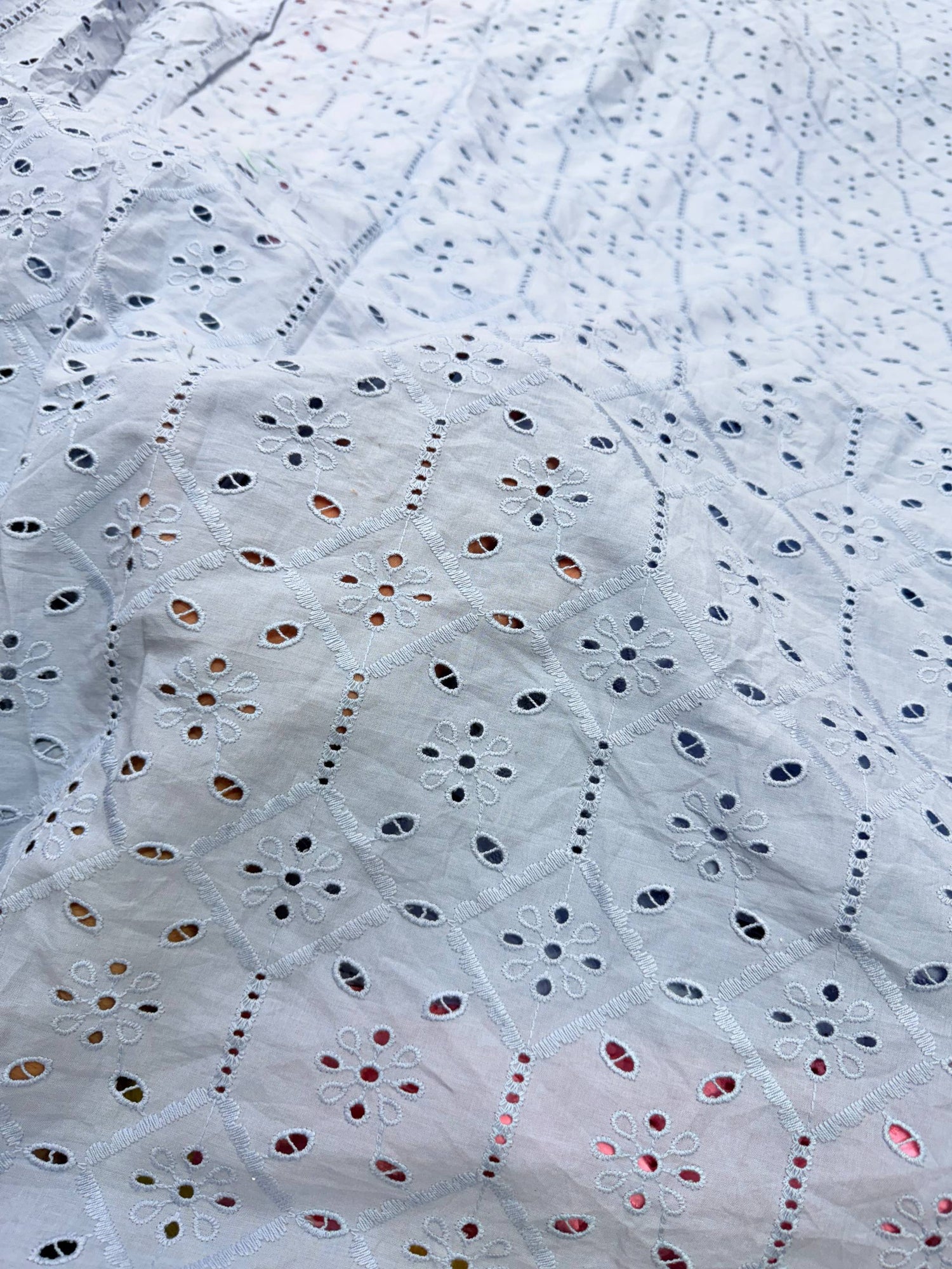 Most Premium Pure Cotton Hakuba Chikankari Fabric (Big WIDTH!!)