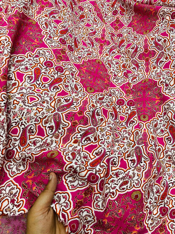 Most Premium Dobby Pure Modal Cotton Printed FABRIC (Big WIDTH!!)