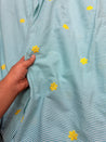 Most Premium Pure Fine Thread Embroidery On Checks Cotton FABRIC (Big WIDTH!!)