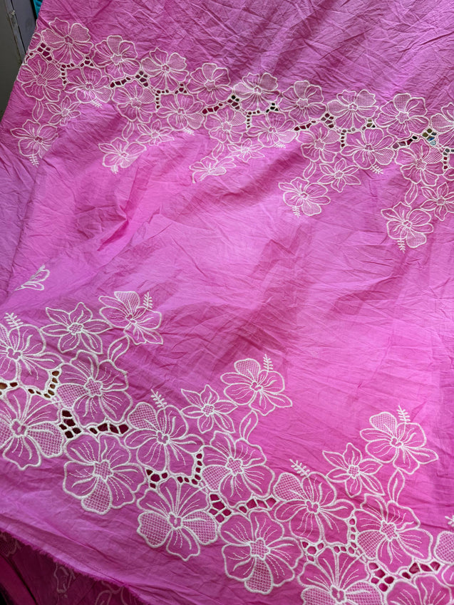 Most Premium Pure Cotton Hakuba Chikankari Fabric (Big WIDTH!!)