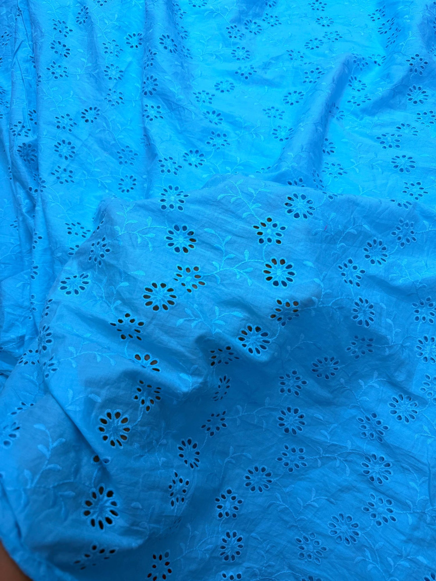 Most Premium Pure Cotton Hakuba Chikankari Fabric (Big WIDTH!!)