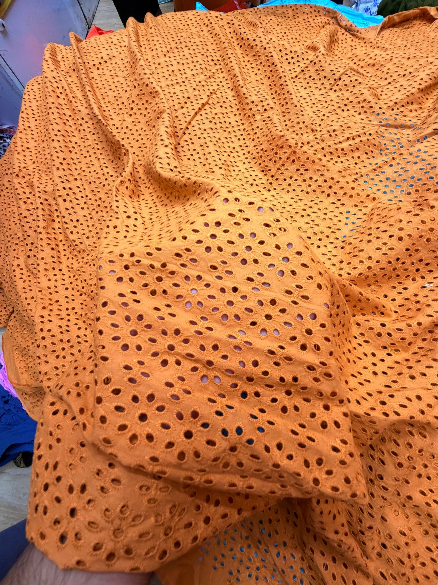 Most Premium Pure Cotton Hakuba Chikankari Fabric (Big WIDTH!!)
