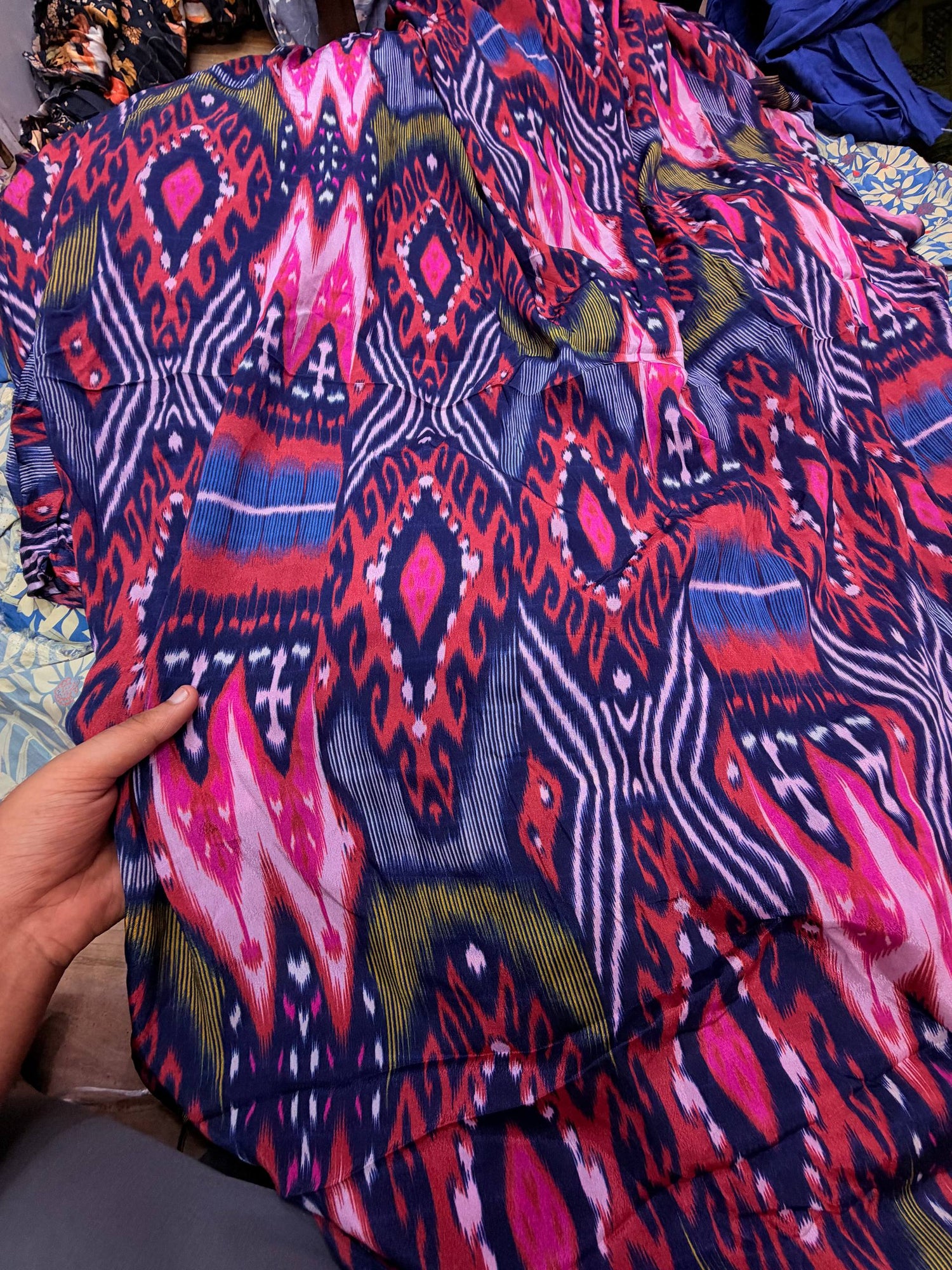 Most Premium BRANDED Pure Natural CREPE PRINTED FABRIC