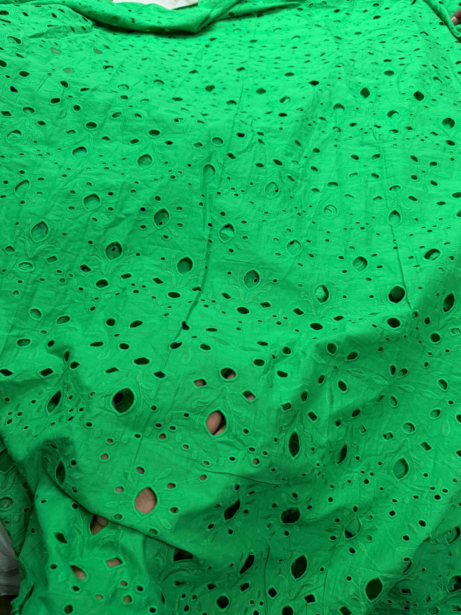 Most Premium Pure Cotton Hakuba Chikankari Fabric (Big WIDTH!!)