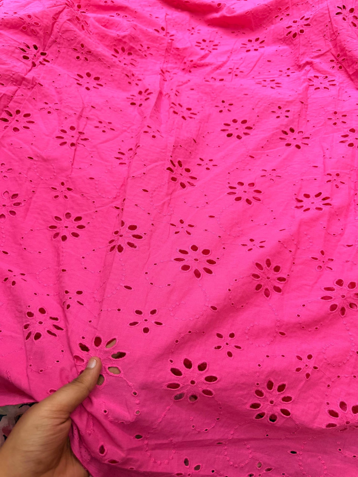 Most Premium Pure Cotton Hakuba Chikankari Fabric (Big WIDTH!!)