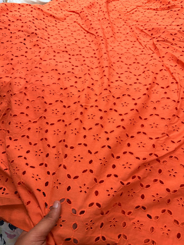 Most Premium Pure Cotton Hakuba Chikankari Fabric (Big WIDTH!!)
