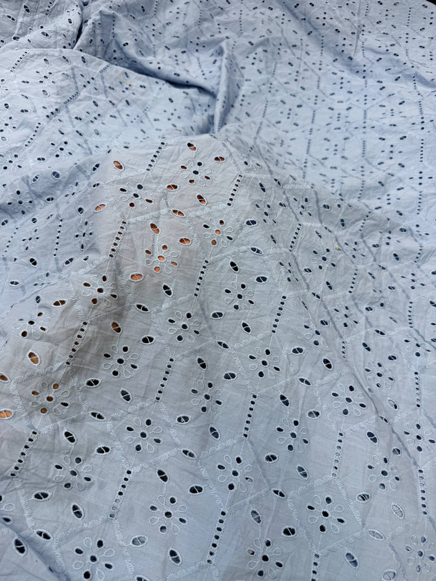 On Discounted PRICES !! Most Premium Hakuba Chikankari Cotton FABRIC (Big WIDTH!!)