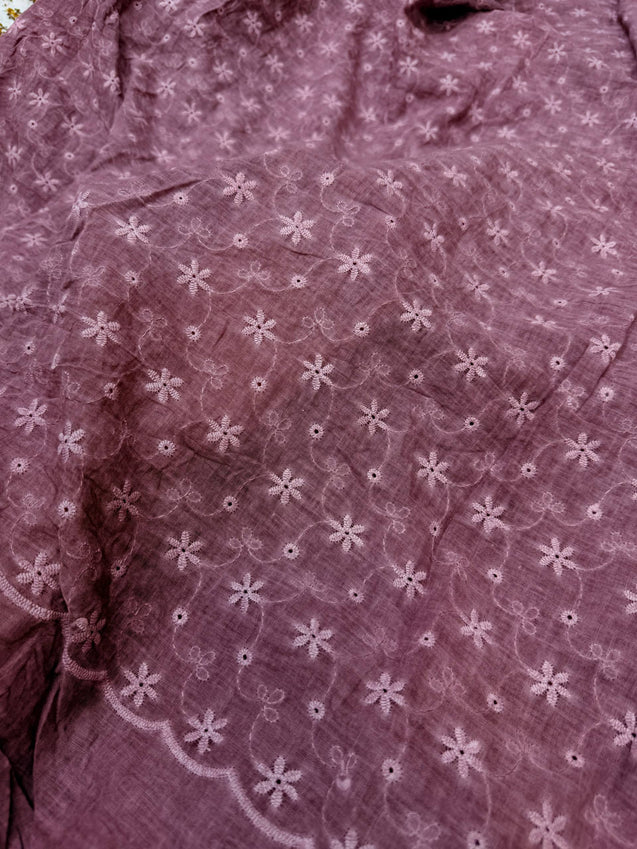 On Discounted PRICES !! Most Premium Hakuba Chikankari Cotton FABRIC (Big WIDTH!!)