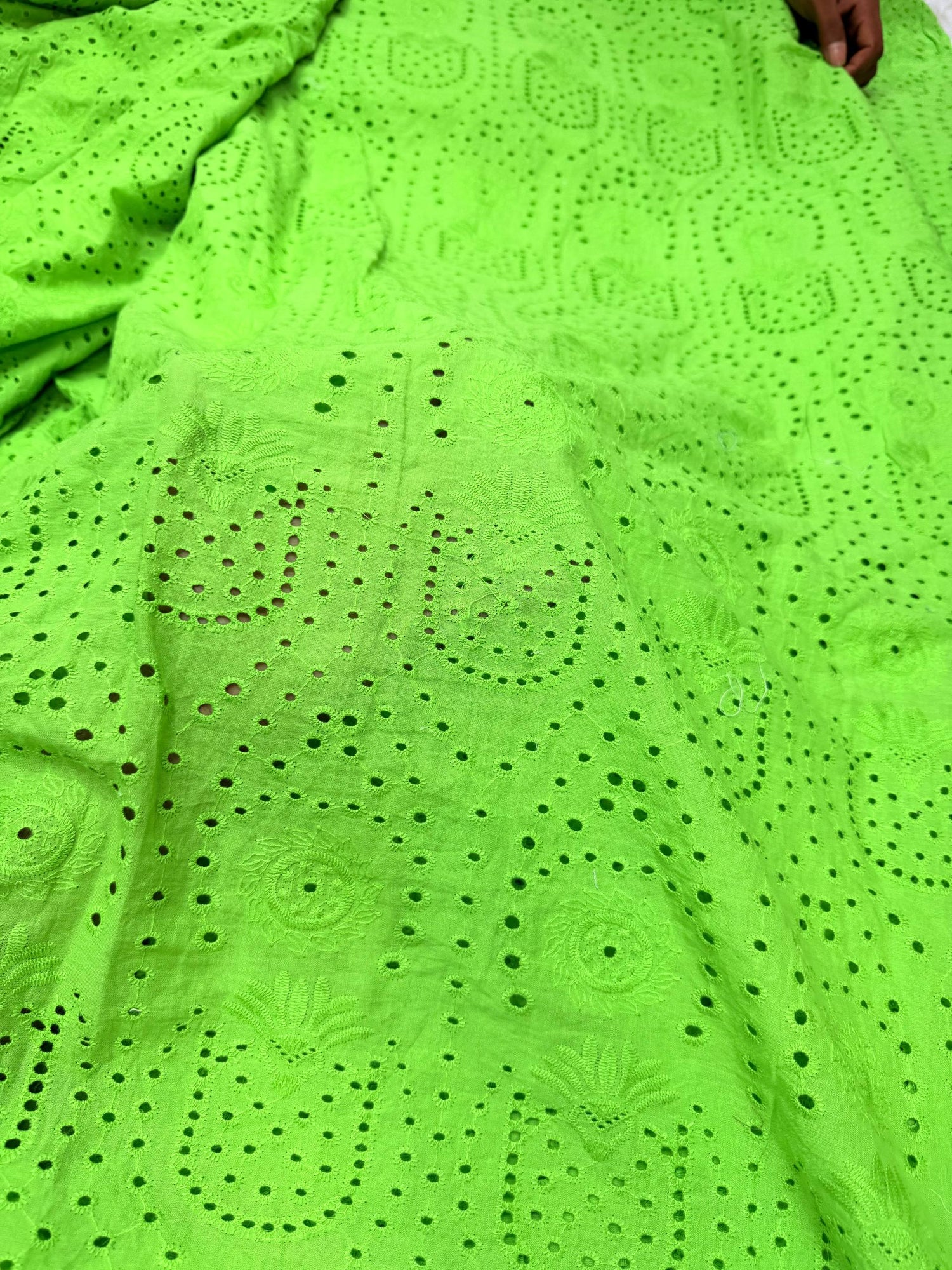 On Discounted PRICES !! Most Premium Hakuba Chikankari Cotton FABRIC (Big WIDTH!!)