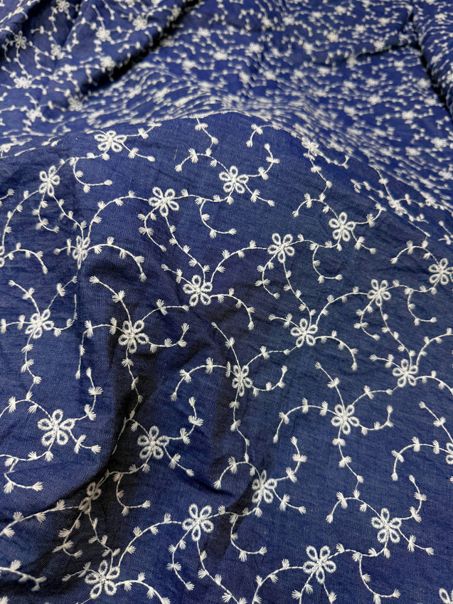 On Discounted PRICES !! Most Premium Hakuba Chikankari Cotton FABRIC (Big WIDTH!!)