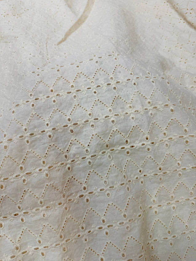 On Discounted PRICES !! Most Premium Hakuba Chikankari Cotton FABRIC (Big WIDTH!!)