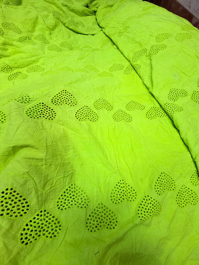 On Discounted PRICES !! Most Premium Hakuba Chikankari Cotton FABRIC (Big WIDTH!!)