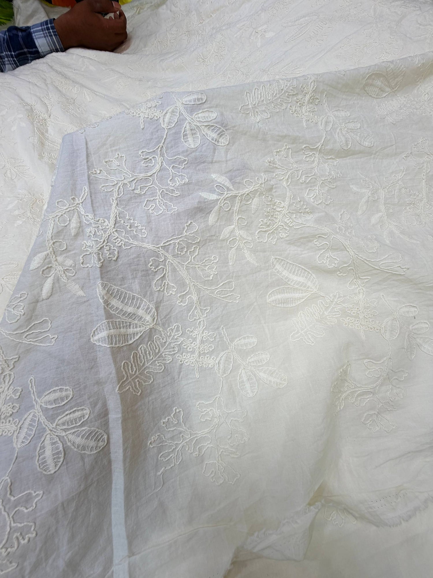 On Discounted PRICES !! Most Premium Hakuba Chikankari Cotton FABRIC