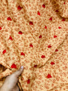 Most Premium Pure Fine Thread Embroidery Cotton PRINTED FABRIC (Big WIDTH!!)
