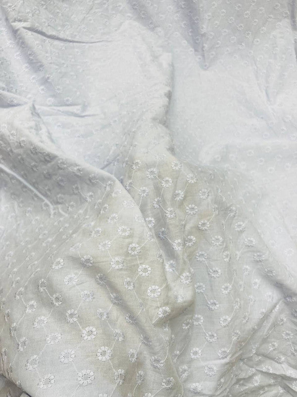 Most Premium Pure Fine Thread Embroidery Cotton FABRIC (Big WIDTH!!)