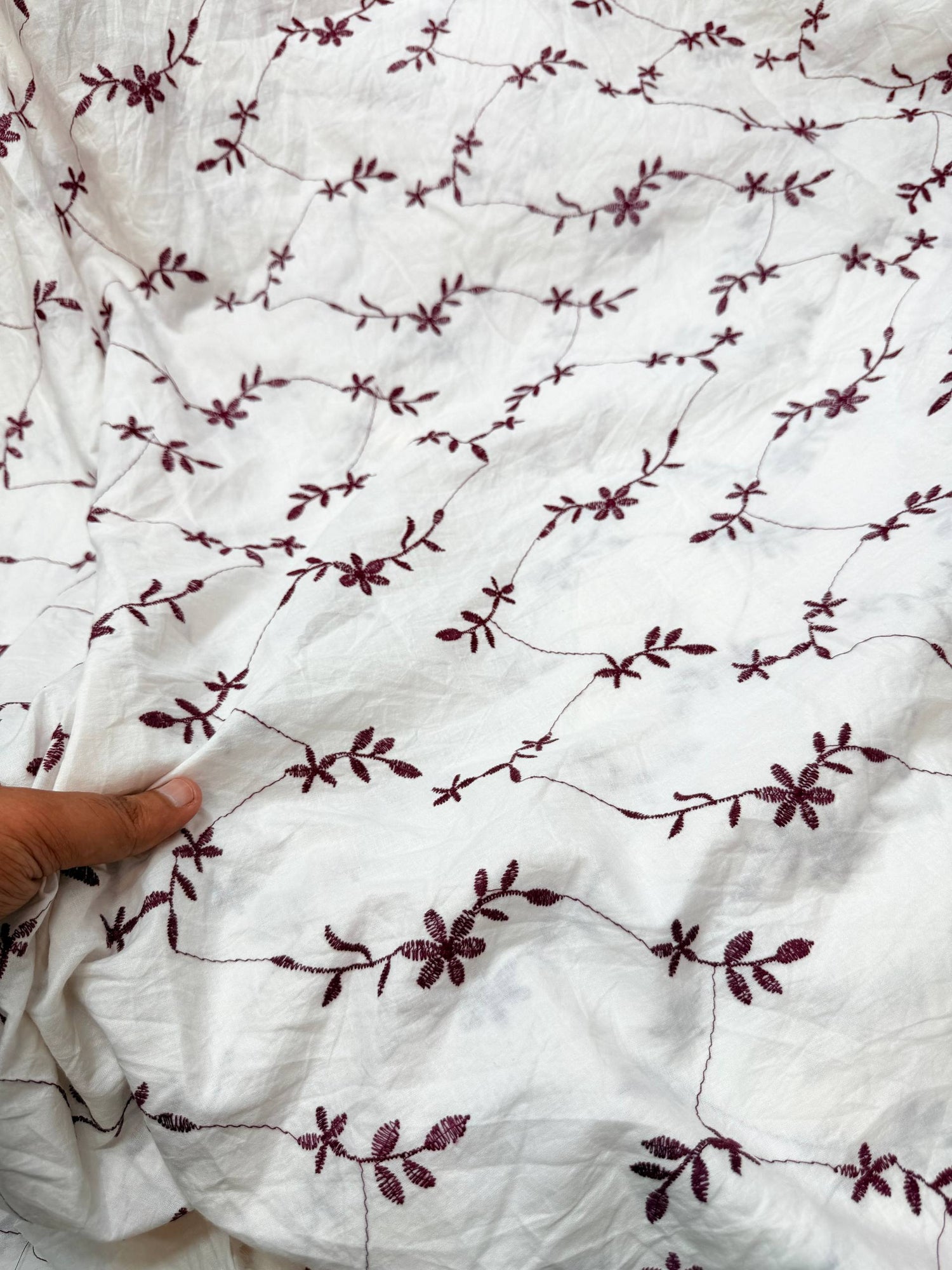 (On Discounted Price) Most Premium Hakuba Chikankari Cotton FABRIC (Big Width!!)