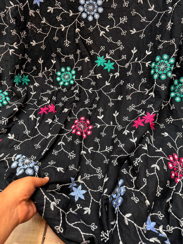 (On Discounted Price) Most Premium Hakuba Chikankari Cotton FABRIC (Big Width!!)