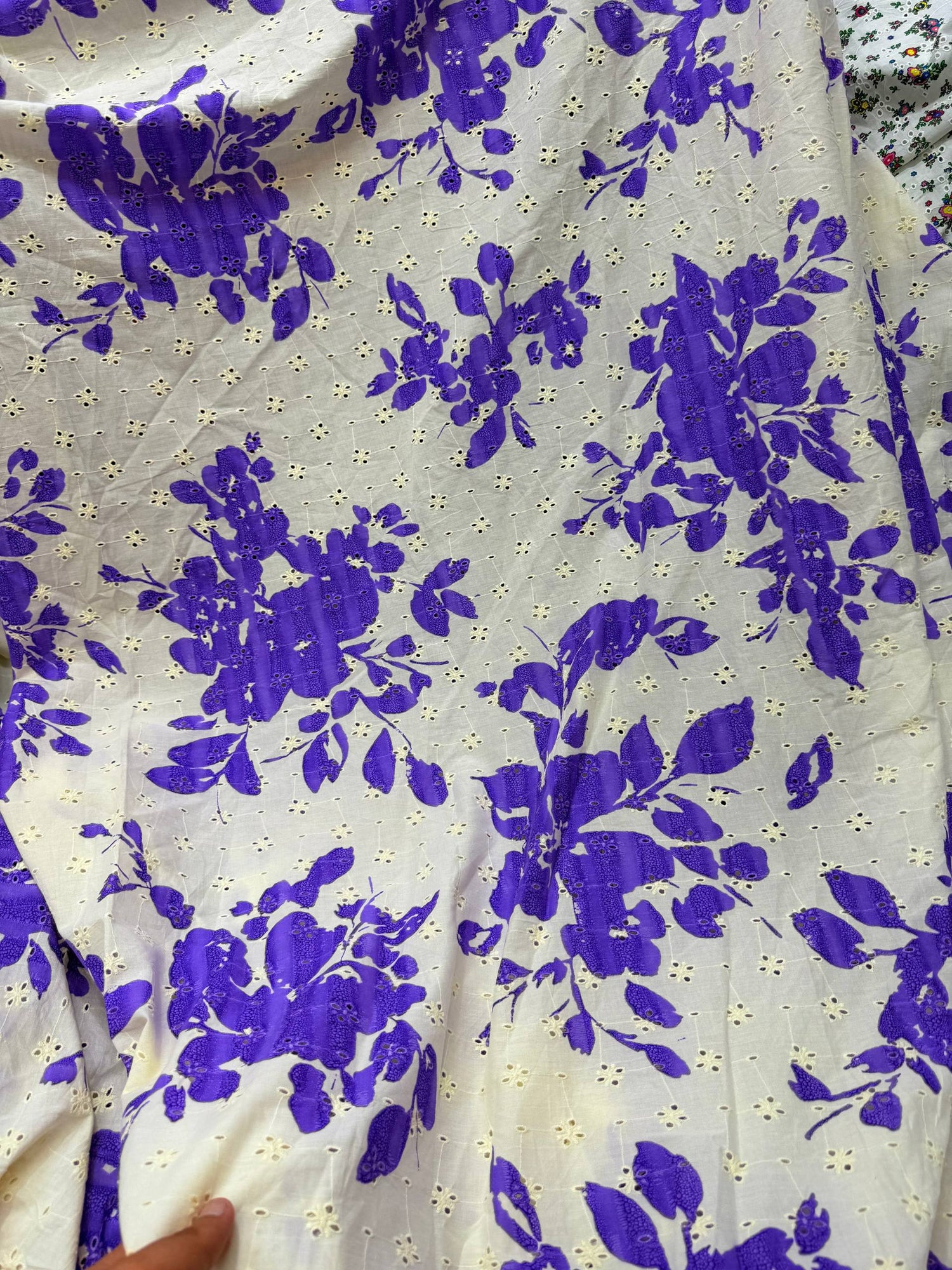 (On Discounted Price) Most Premium Hakuba Chikankari Cotton FABRIC (Big Width!!)
