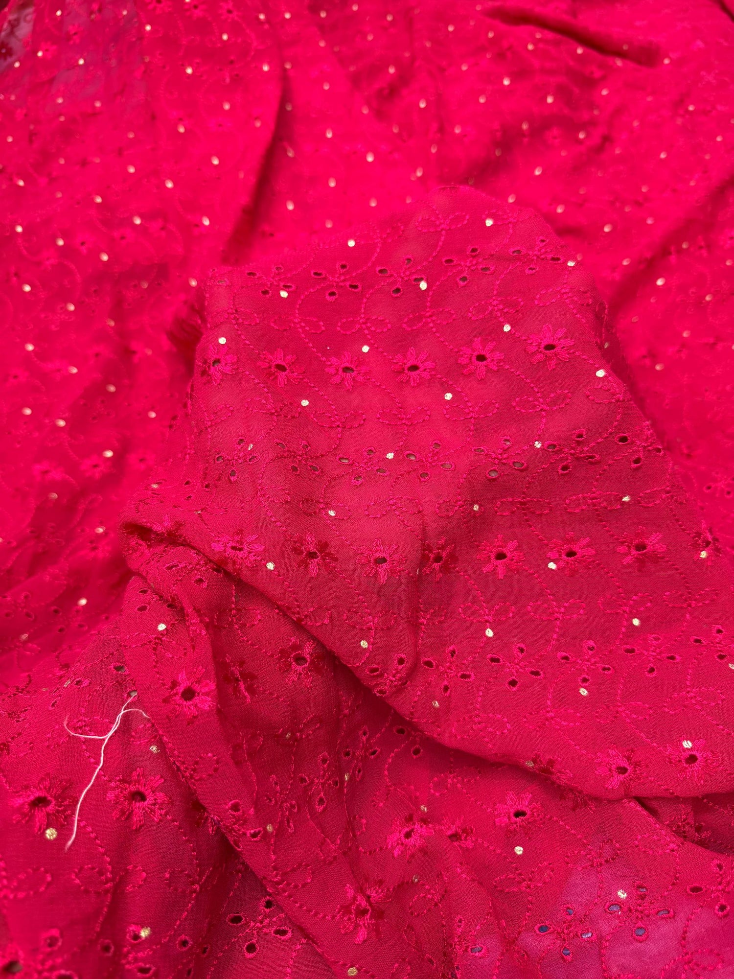(On Discounted Price) Most Premium Hakuba Chikankari Cotton FABRIC (Big Width!!)