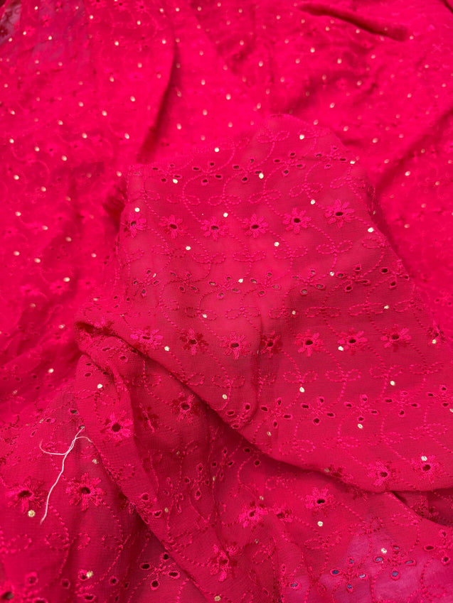 (On Discounted Price) Most Premium Hakuba Chikankari Cotton FABRIC (Big Width!!)