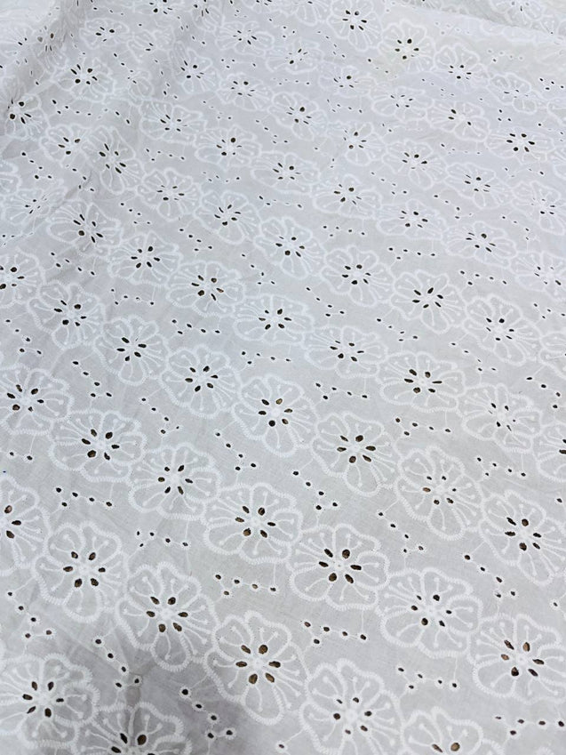 Cut Piece SALE- Premium Designer HAKUBA CHIKANKARI FABRICS IN SALE - Cut SIZE (1.55) METER