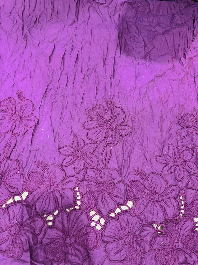 Cut Piece SALE- Premium Designer HAKUBA CHIKANKARI FABRICS IN SALE - Cut SIZE (0.90) METER