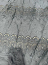 Cut Piece SALE- Premium Designer HAKUBA CHIKANKARI FABRICS IN SALE - Cut SIZE (1) METER