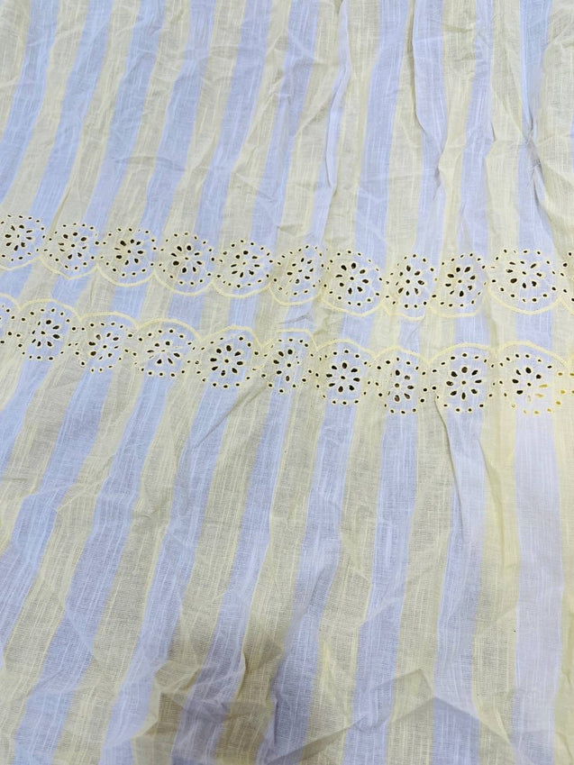 Cut Piece SALE- Premium Designer HAKUBA CHIKANKARI FABRICS IN SALE - Cut SIZE (1.50) METER